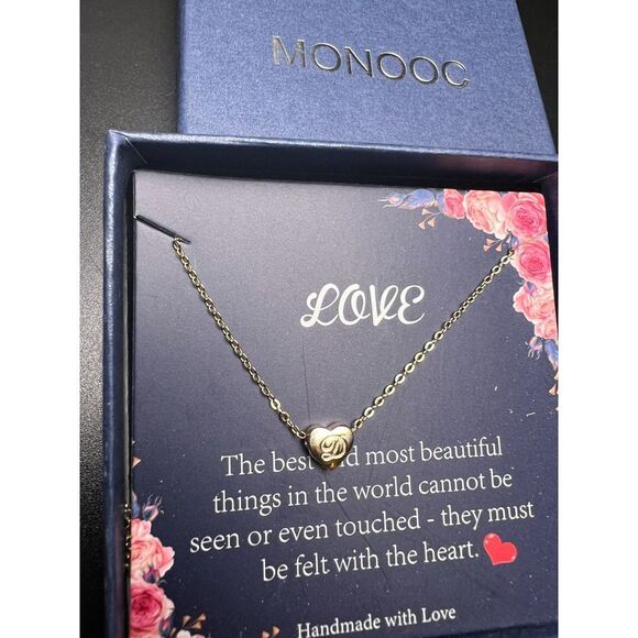 Heart Monogram Necklace - Picture 2 of 5